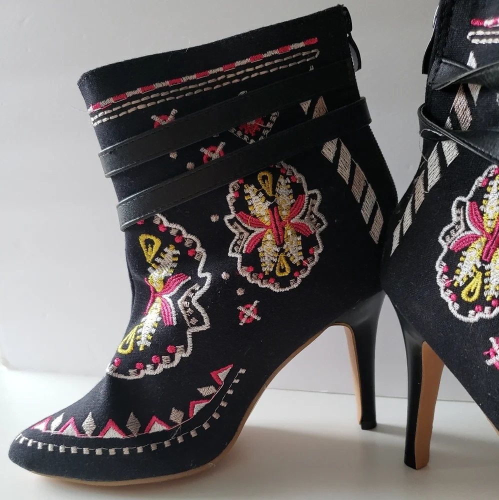 Boho Embroidered booties